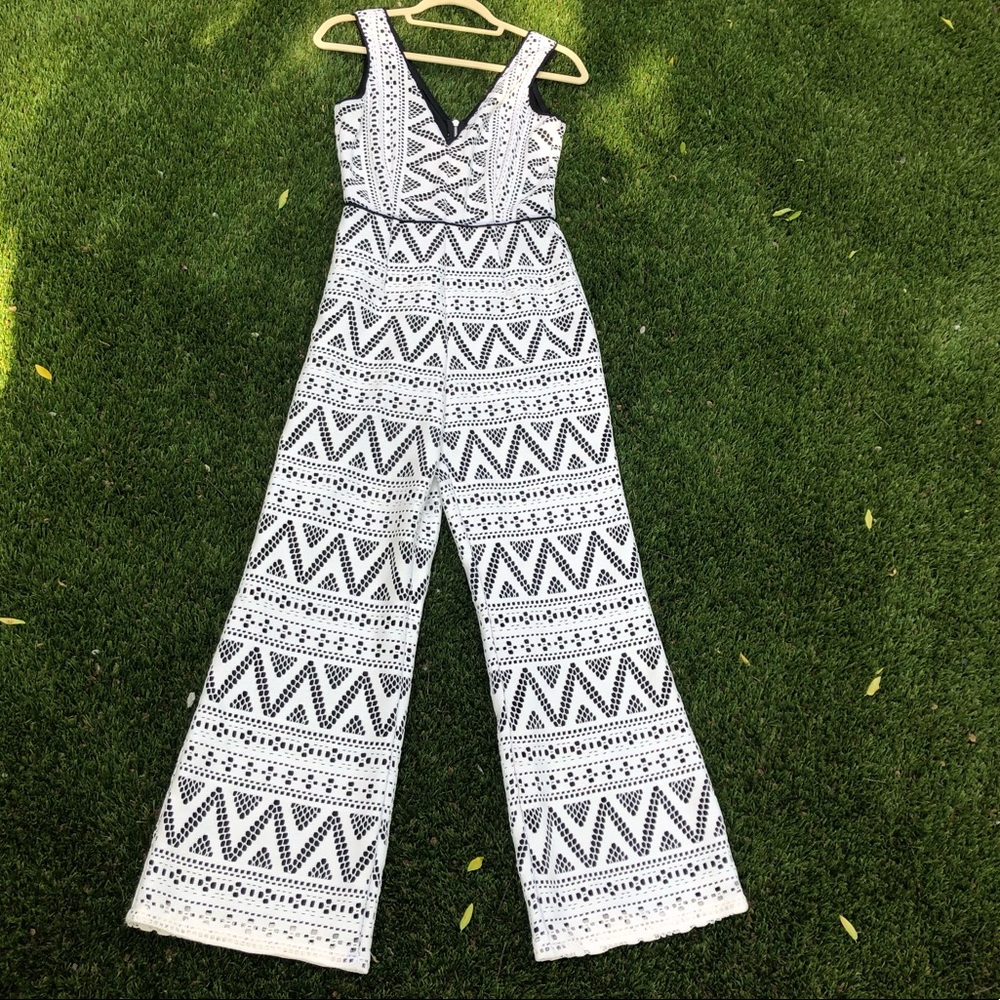 Dolce Vita Cream/ Black Jumpsuit